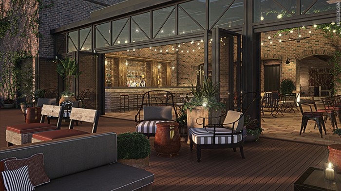 Industrial hotel hotels chic refinery boutique york top interior bar eu ny travelers business rooftop building designcontract old nyc sweden